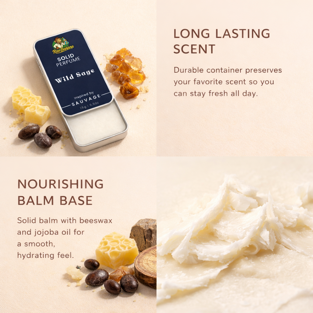 Wild Sage By RawBanana | Solid Perfume 15 Gms