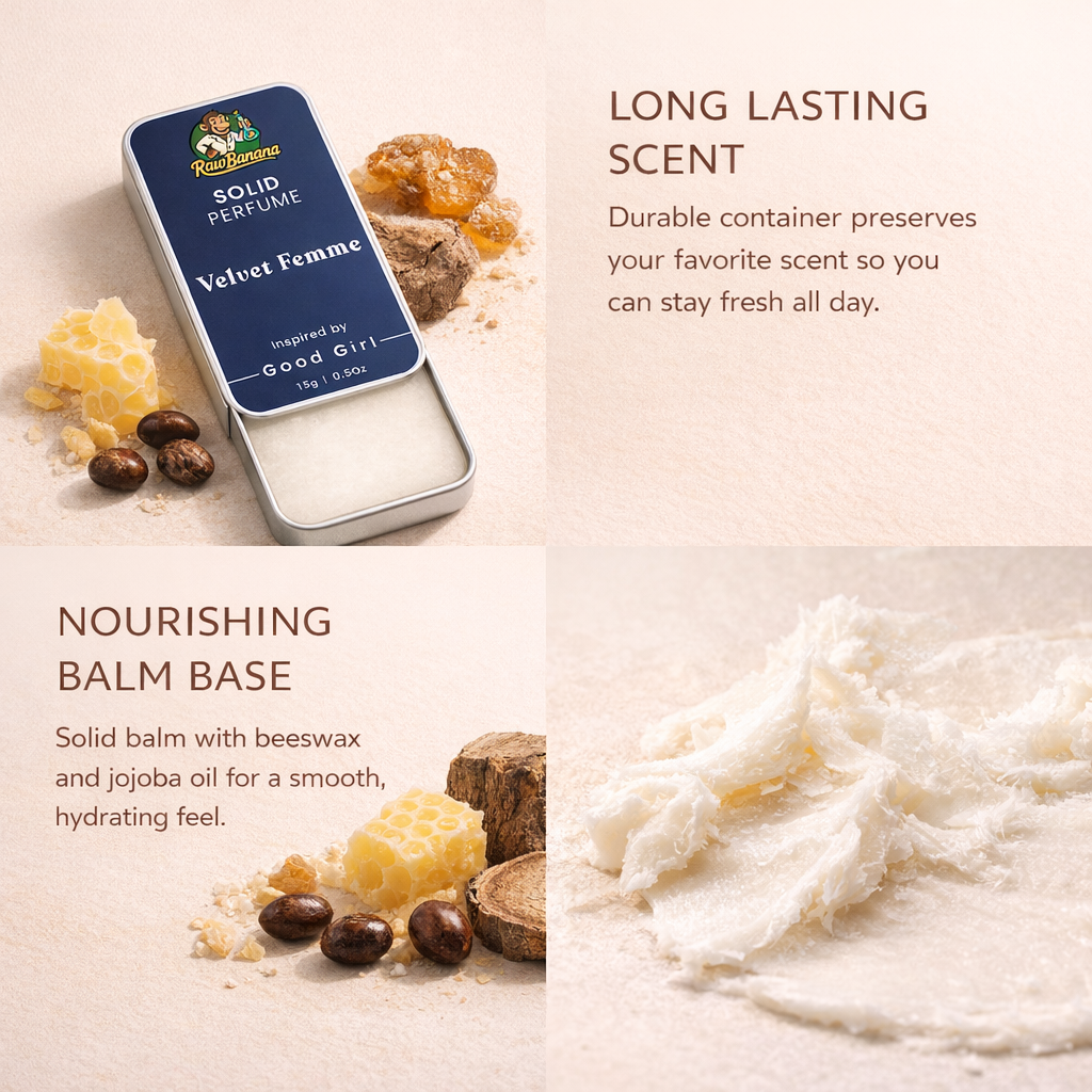 Velvet Femme By RawBanana | Solid Perfume 15 Gms