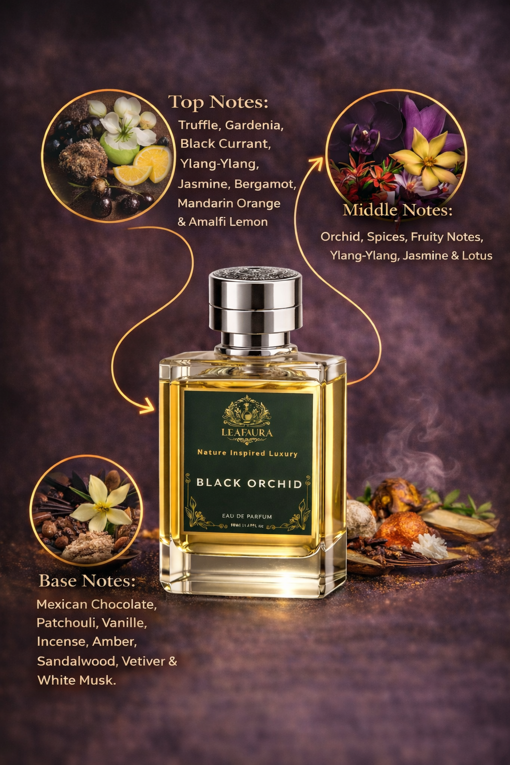 Black Orchid By LeafAura | 50 ML